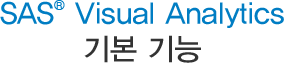 SAS® Visual Analytics 기본기능